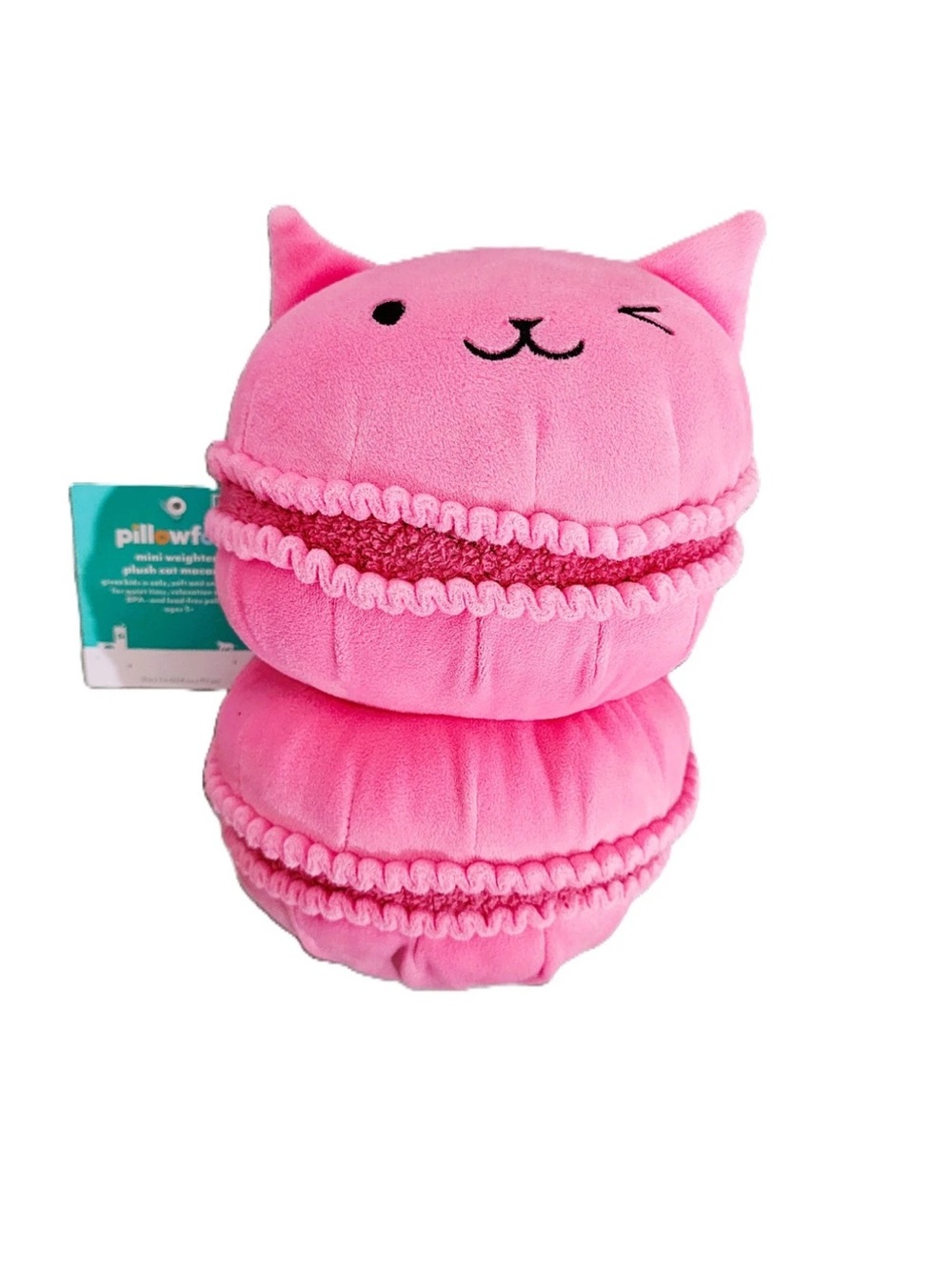 Pillowfort Pink Cat Macaron Plush Toy